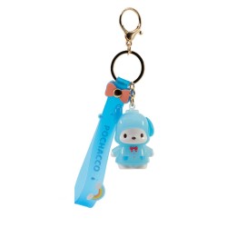 Yu.Me. Sanrio Hello Kitty and Friends - Keychain with Hand Strap - Raincoat Pochacco